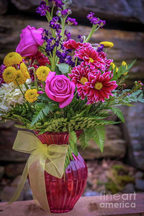 Romantic bouquet 2 Photograph by Claudia M Photography