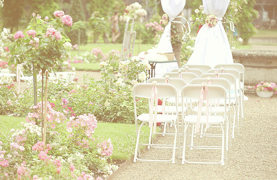 Romantic Details of Wedding Arrangement. De Haar Castle Photograph by Jenny Rainbow