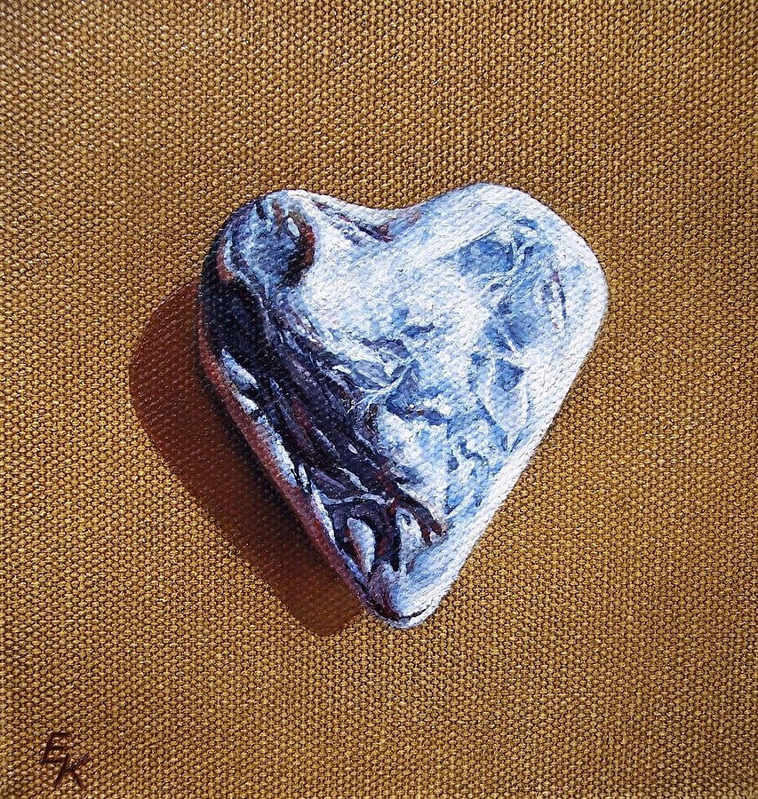 Romantic heart Painting by Elena Kolotusha