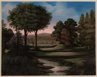 Romantic Italian Landscape Painting by Joseph Greenawalt Romantic Italian Landscape Painting by Joseph Greenawalt