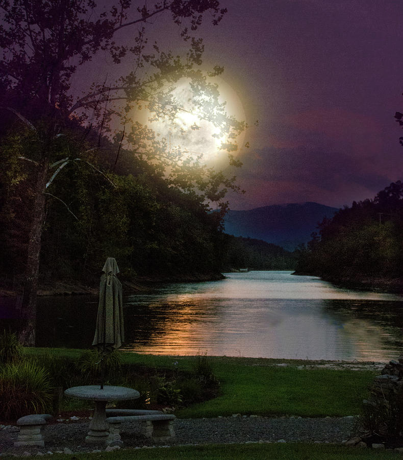 Romantic Novel Moon Photograph by Jolynn Reed