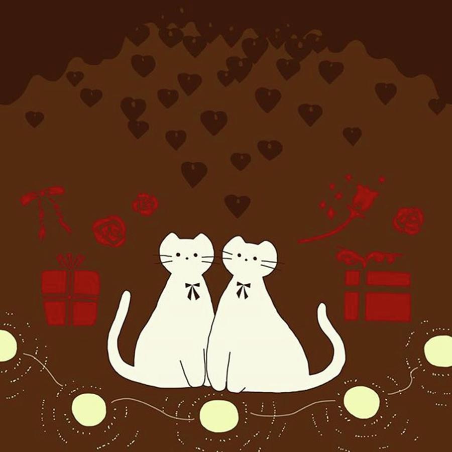 Cat Photograph - Romantic Valentine
#illustration by Mariko Yamada