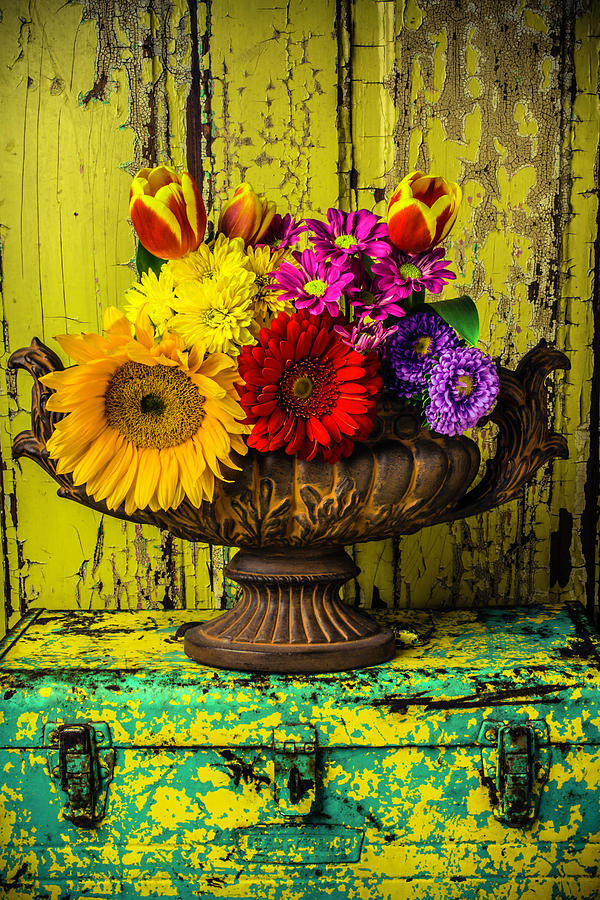 Romantic Vase Still Life Photograph by Garry Gay