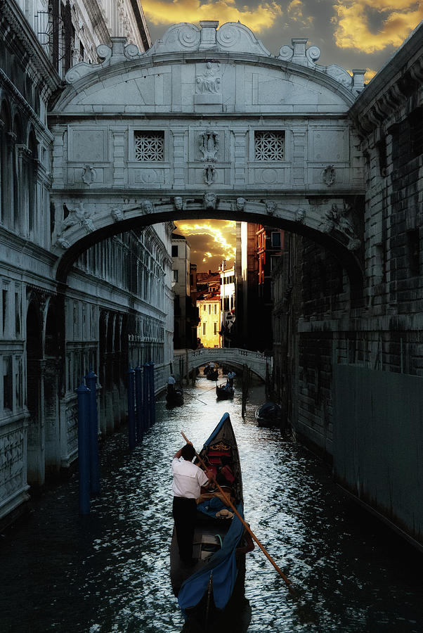 Romantic Venice Photograph by Harry Spitz