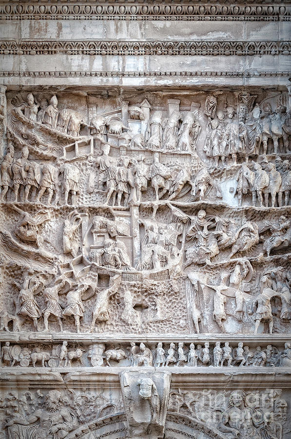 Rome Arch of Titus Relief Photograph by Antony McAulay