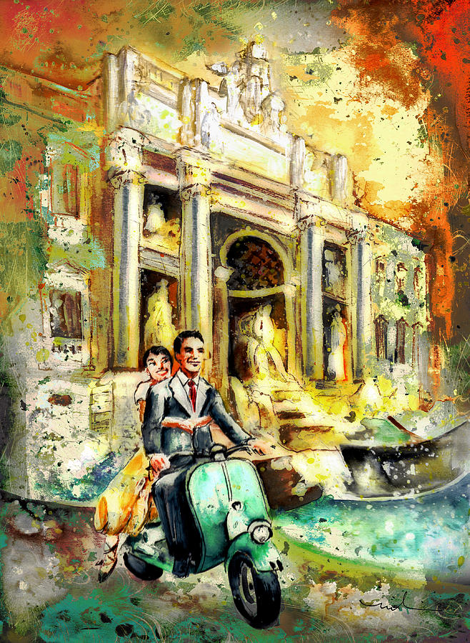 Rome Authentic Madness Painting by Miki De Goodaboom
