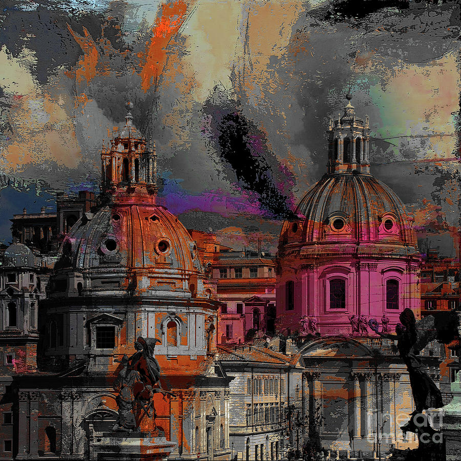 Rome Bert Dome  Painting by Gull G