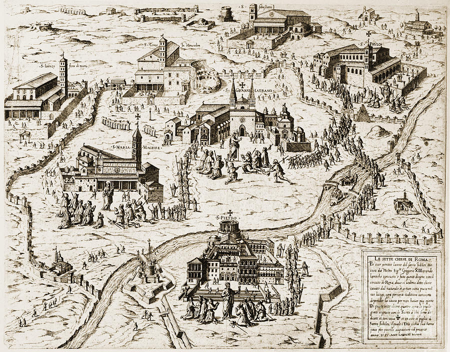 Rome, Churches, 1575 Photograph by Granger