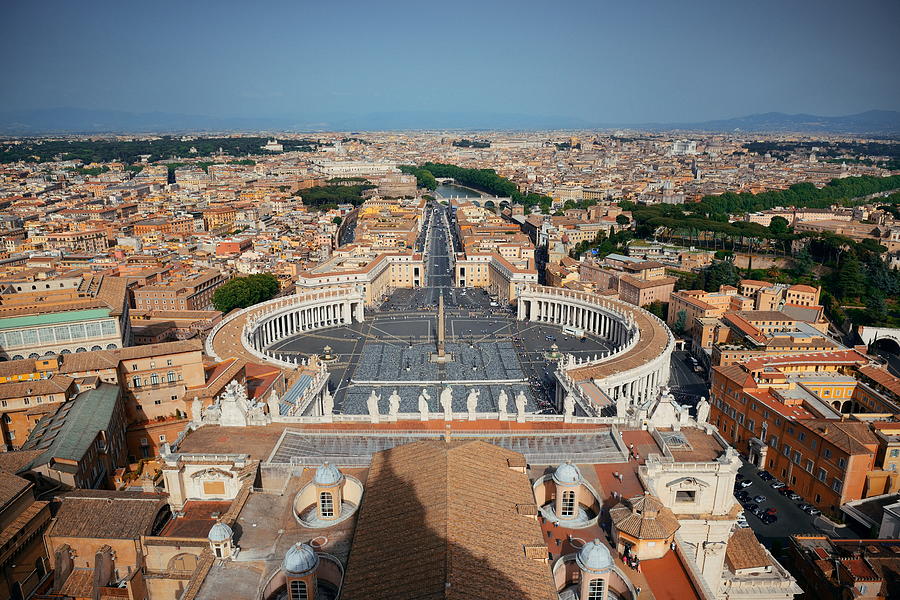 Rome city panoramic view Photograph by Songquan Deng