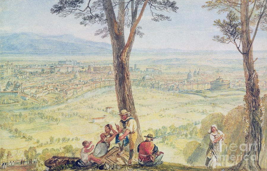 Tree Painting - Rome from Monte Mario by Joseph Mallord William Turner