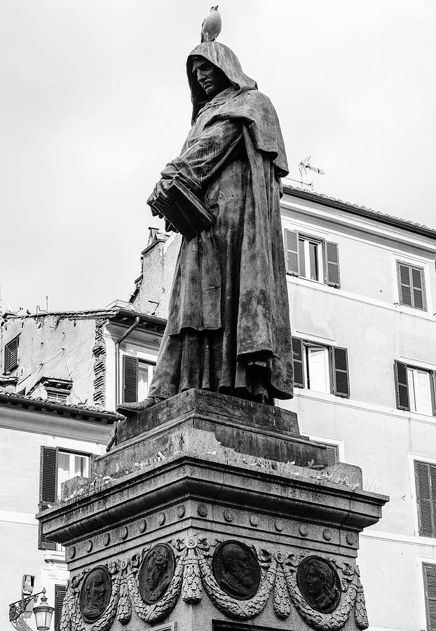 Rome - Giordano Bruno  Photograph by AM FineArtPrints