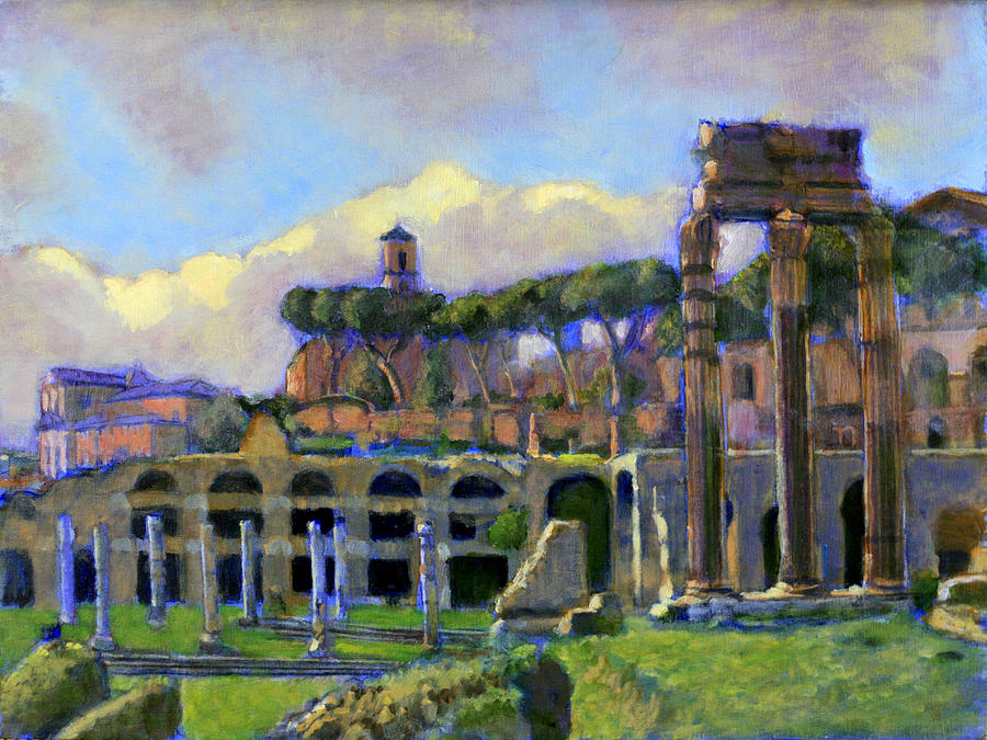 Rome Lies in Ruins Painting by David Zimmerman