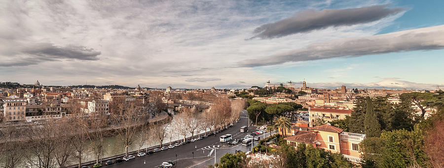 Rome - panorama  Photograph by Sergey Simanovsky