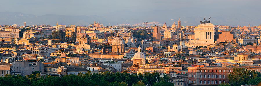 Rome Rooftop view Photograph by Songquan Deng