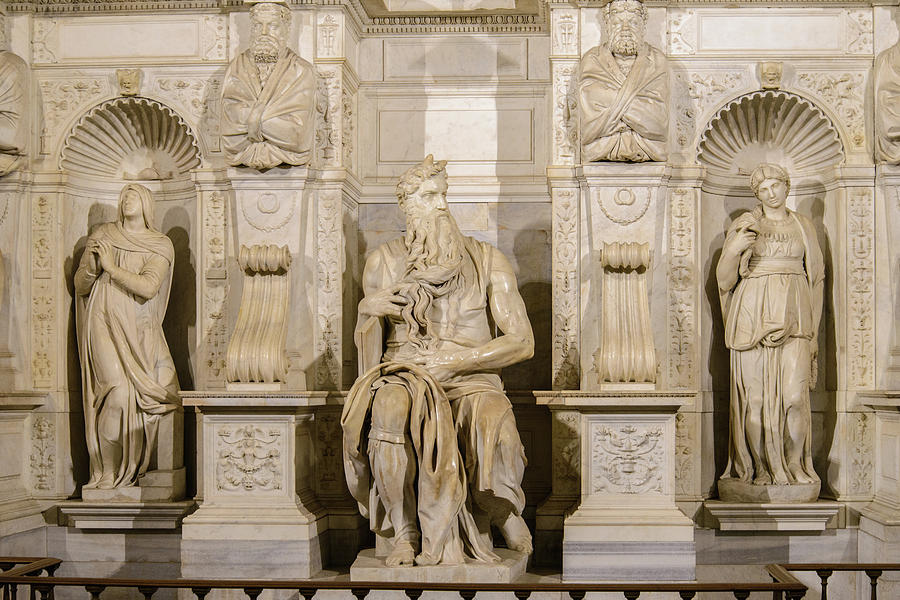 Rome. San Pietro In Vincoli. Moses By Michelangelo Photograph