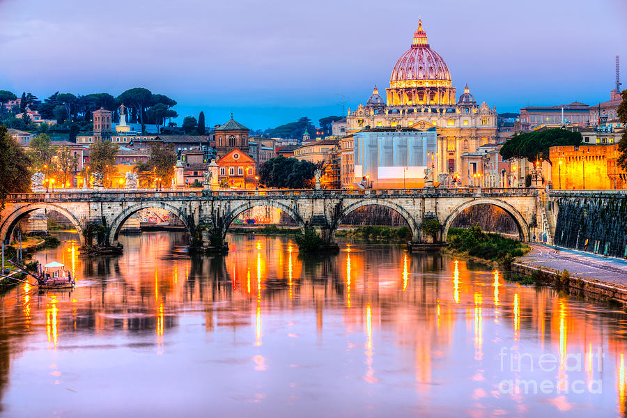 Rome - St Peter  Photograph by Luciano Mortula