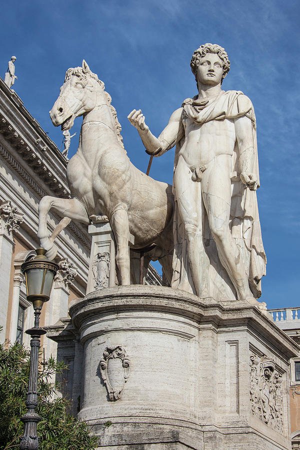 Rome Statue with Horse  Photograph by John McGraw