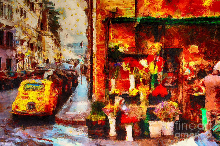 Flower Photograph - Rome Street Colors by Stefano Senise