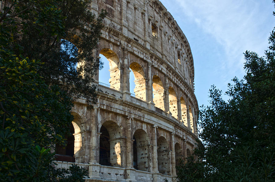 Architecture Photograph - Rome - The Colosseum - A view 4 by AM FineArtPrints