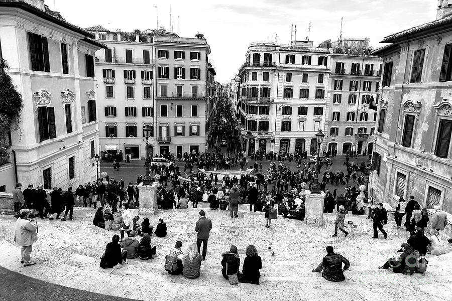 Rome View from the Spanish Steps Photograph by John Rizzuto