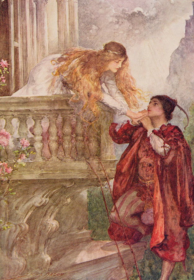 Romeo And Juliet Painting, Romeo and Juliet by Francis Sidney Muschamp