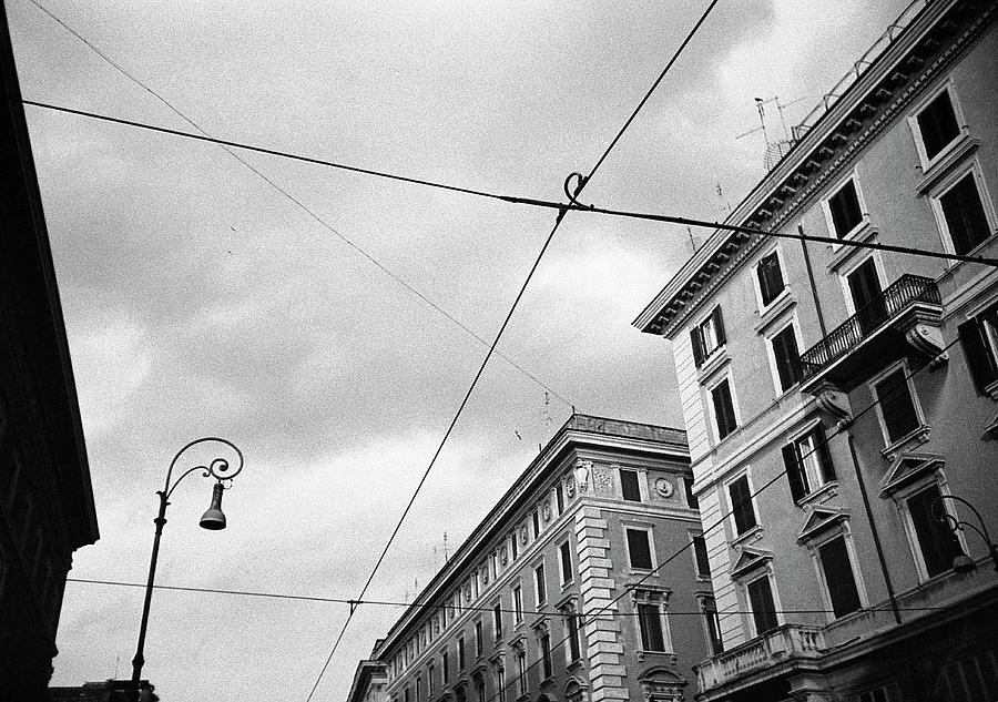 Roma Photograph - Romes downtown cable sky by Nacho Vega Roma Photograph - Romes downtown cable sky by Nacho Vega