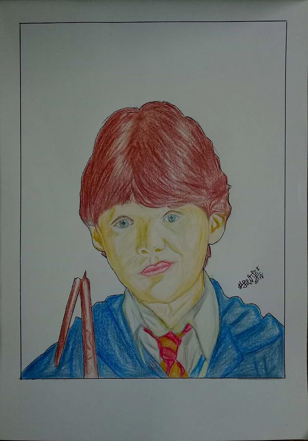 My drawing of Ron Weasley  rharrypotter