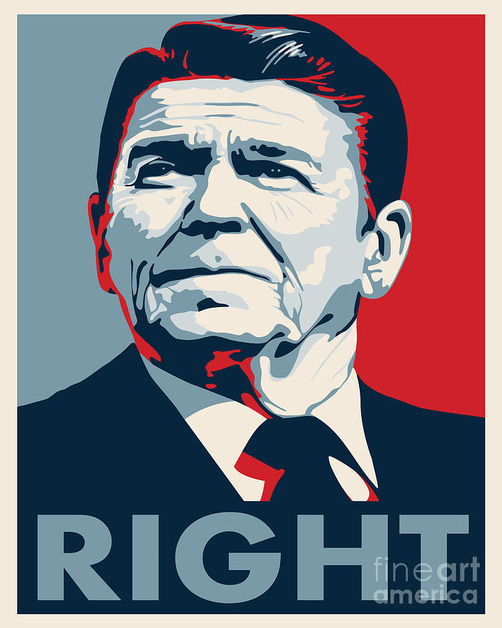 Ronald Reagan Digital Art - Ronald Reagan by John L