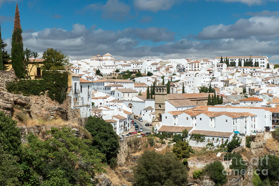 Ronda from the old city wall Photograph by Rod Jones