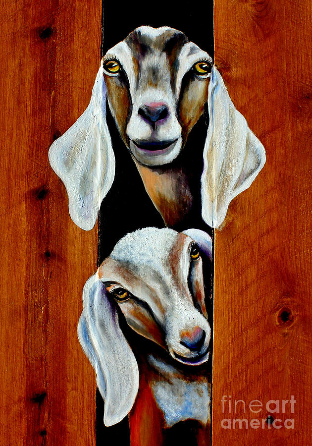 Ronni Jos Goats Painting by Pechez Sepehri