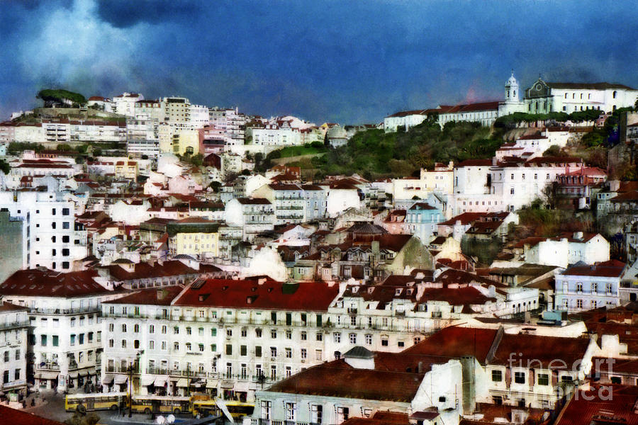 Roofs of Lisbon Photograph by Dariusz Gudowicz