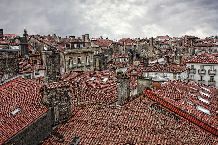Roofs over Santiago Photograph by Angel Jesus De la Fuente