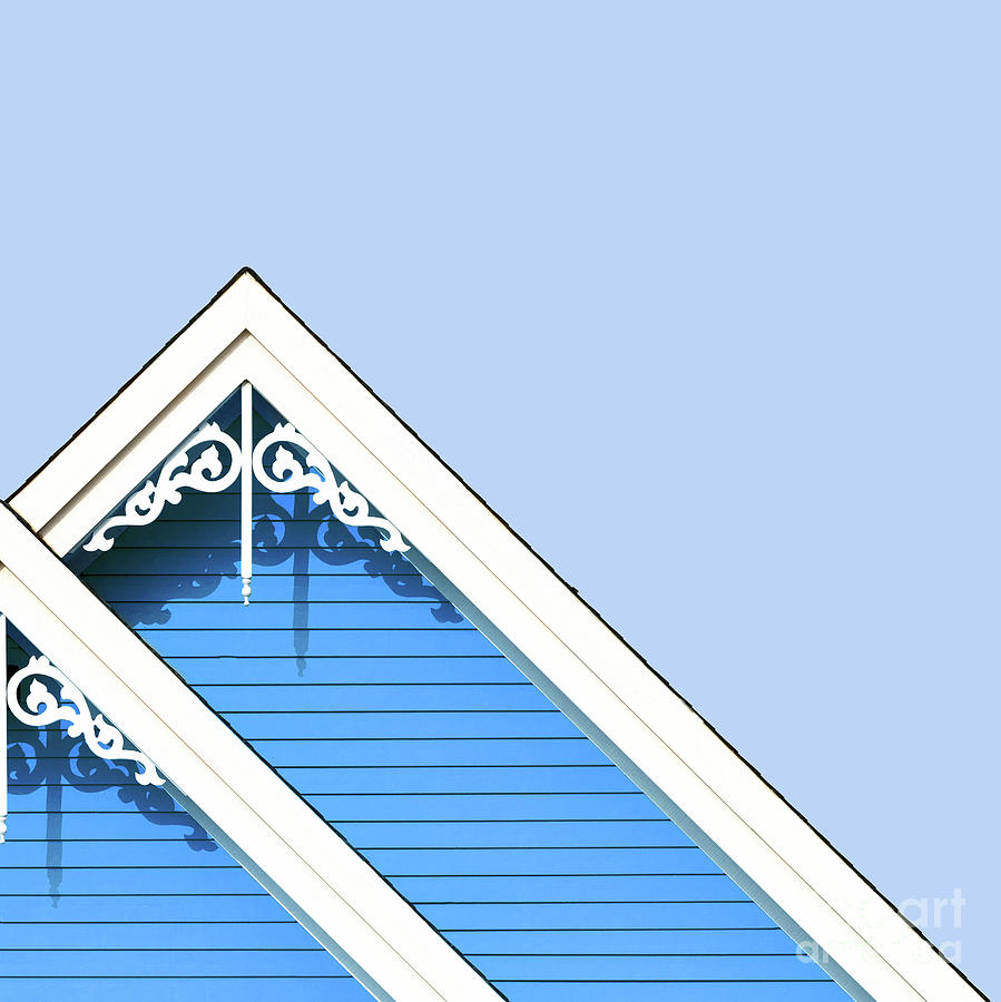 Architecture Photograph - Rooftop detail with decorative fretwork by Jane Rix