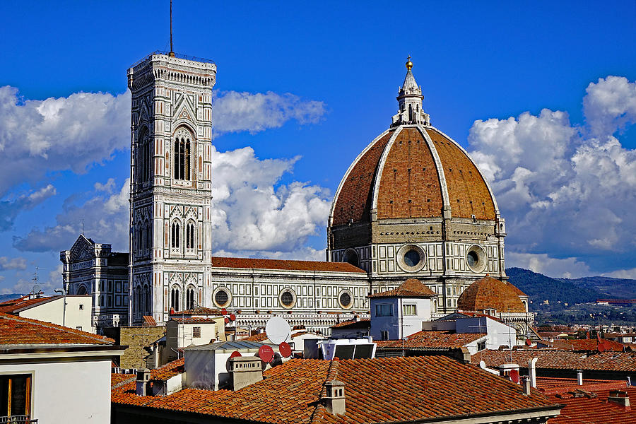 Rooftop View Of The Florence Cathedral In Florence Italy Photograph by Rick Rosenshein