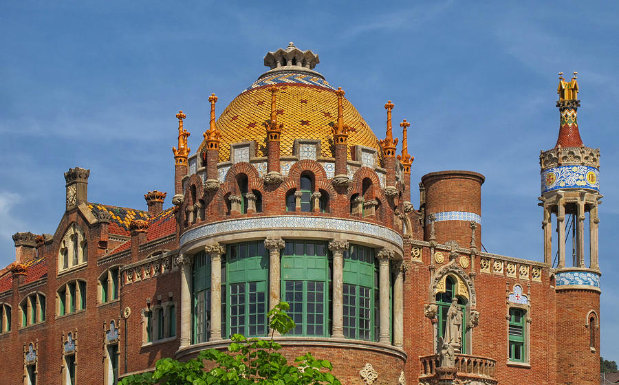 Rooftops at Sant Pau Barcelona Photograph by Dave Mills