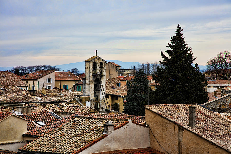 Rooftops in Orange France Photograph by Hugh Smith