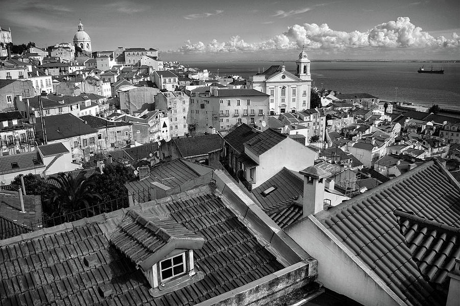 Rooftops of Alfama in Lisbon Photograph by Carlos Caetano