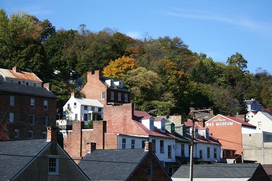 Rooftops Of Harpers Ferry Photograph By Rebecca Smith 