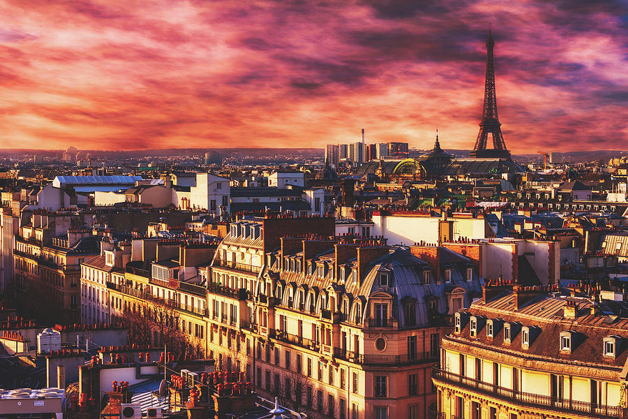 Rooftops Of Paris Photograph by Mountain Dreams