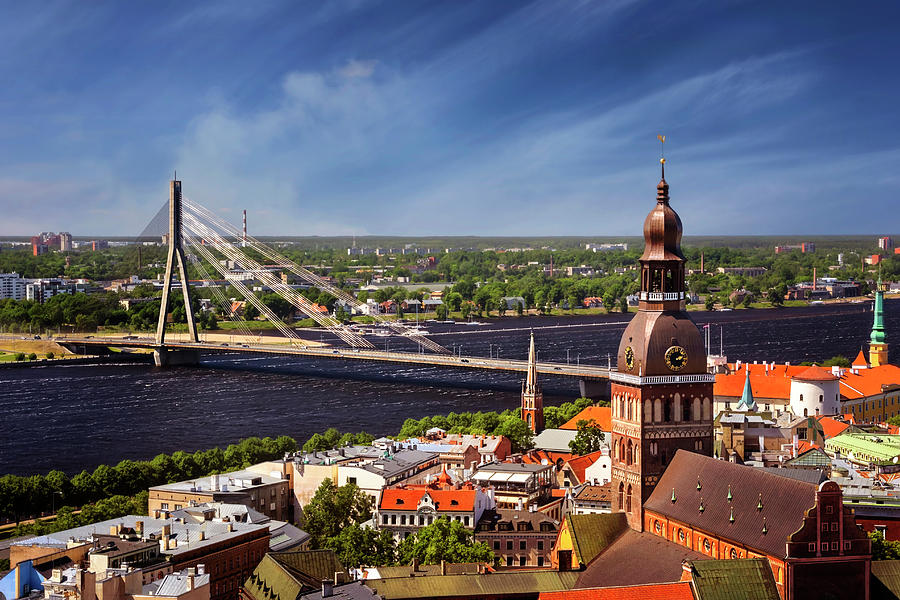 Rooftops of Riga  Photograph by Carol Japp