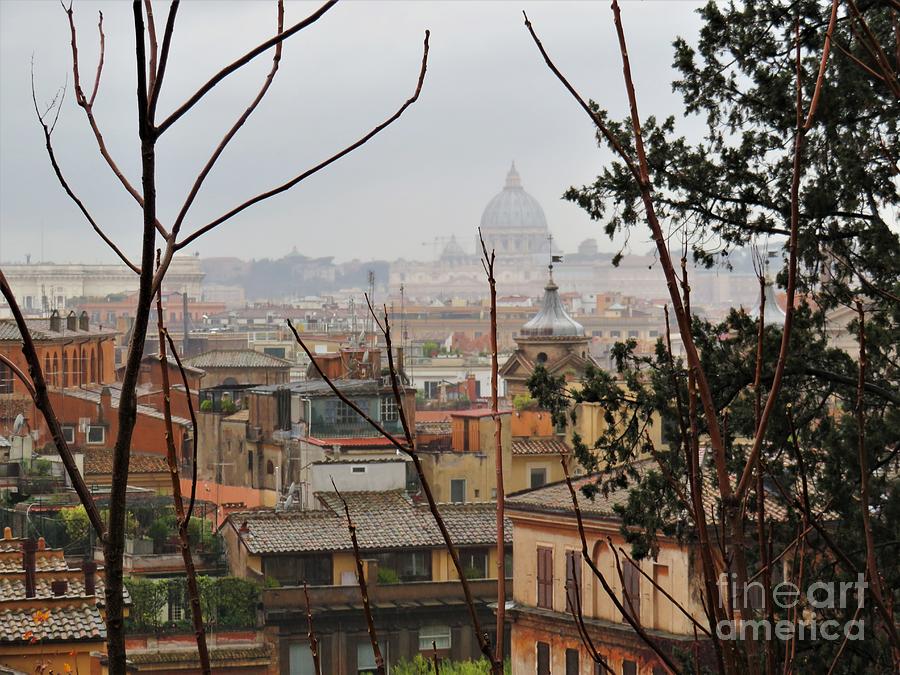 Rooftops of Rome Photograph by Laurie Morgan