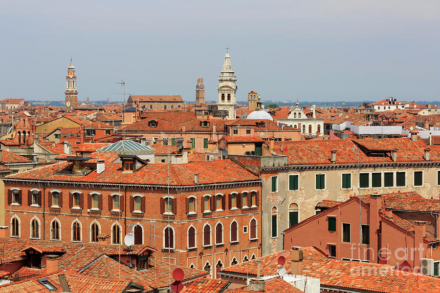 Rooftops of Venice Italy Photograph by Louise Heusinkveld