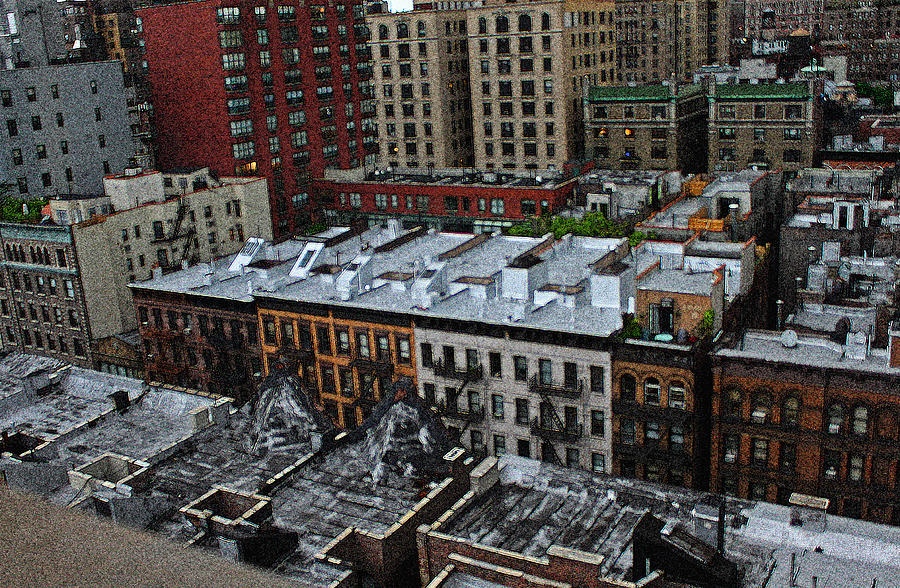 Rooftops on the Upper West Side Digital Art by William Sargent