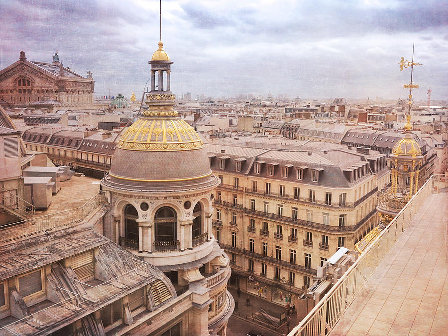 Rooftops over Paris Photograph by Hermes Fine Art