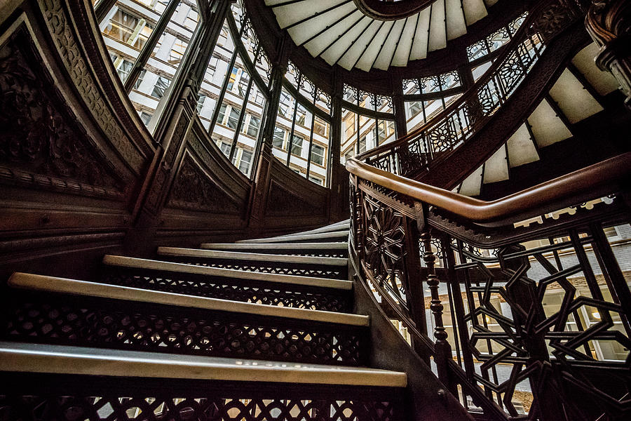 Rookery Building Stairs Photograph by Anthony Doudt