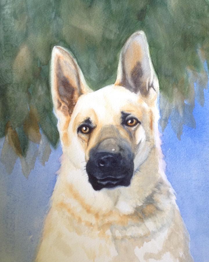 Dog Painting - Rookie by Marilyn Jacobson
