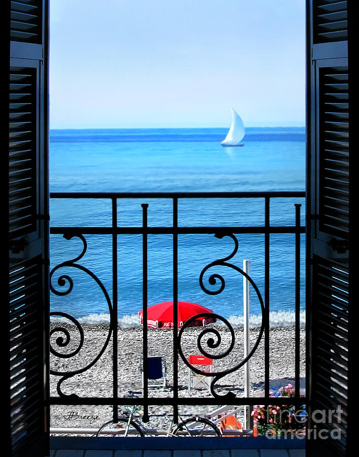Summer Photograph - Room With a View II.Bordighera by Jennie Breeze