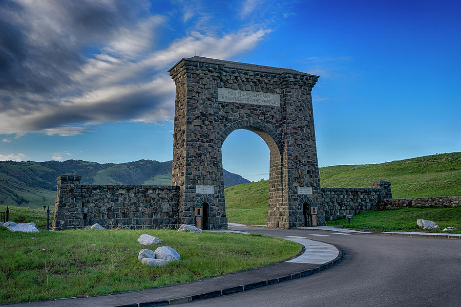 Roosevelt Arch at Yellowstone DSC2522_05252018 Photograph by Greg Kluempers