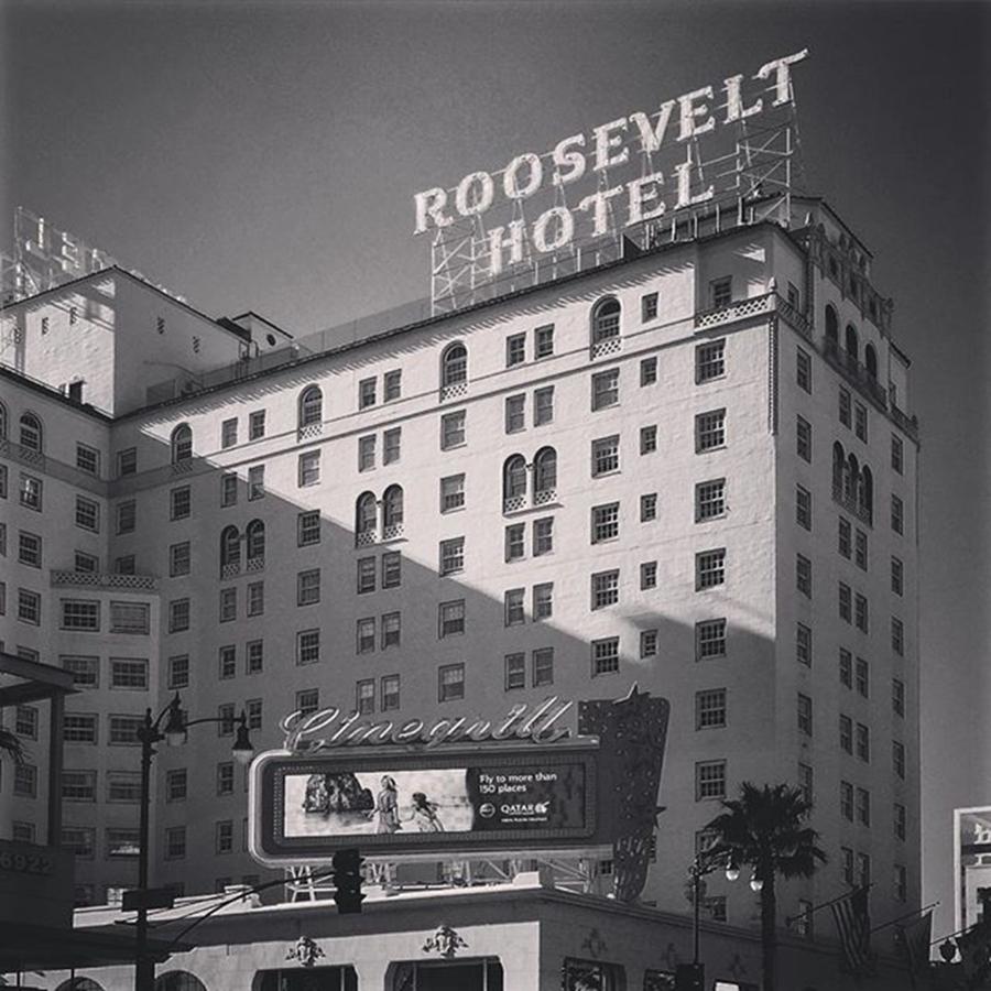 Hollywood Photograph - #roosevelthotel In #hollywood by Alex Snay