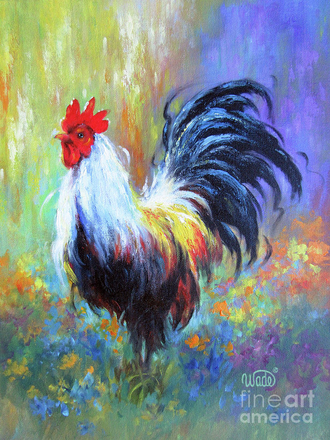 Rooster 30 Painting by Vickie Wade - Fine Art America